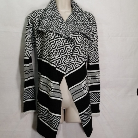 Poof! Sweaters - Poof! | Open Front Tribal Style Cardigan